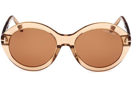 Sonnenbrille Tom Ford Seraphina FT1088 45E Rund Braun