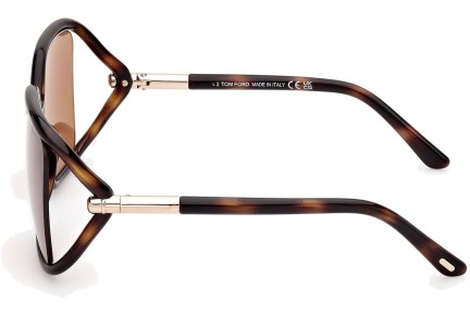 Sonnenbrille Tom Ford Solange-02 FT1089 52E Quadratisch Havanna