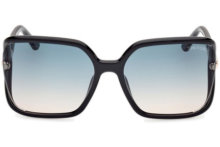 Sunglasses Tom Ford Solange-02 FT1089 01P Quadratisch Schwarz