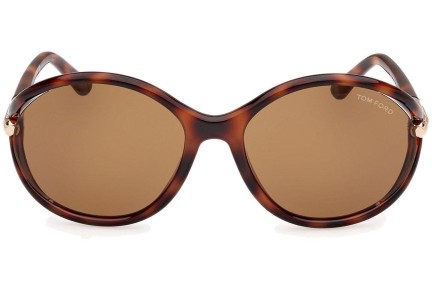 Sonnenbrille Tom Ford Melody FT1090 53E Rund Havanna