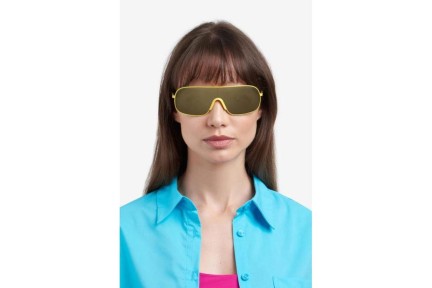 Sonnenbrille Polaroid PLD6222/S 40G/LM Polarized Monoscheibe | Shield Gelb