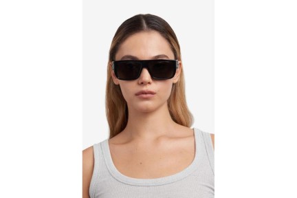 Sunglasses Marc Jacobs MARCLOGO096/S 08A/T4 Flat Top Schwarz