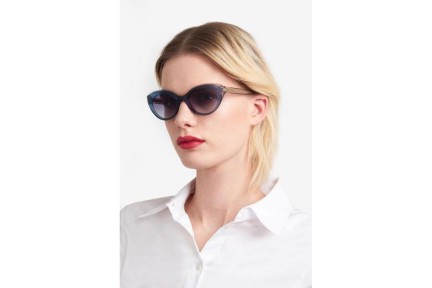 Sunglasses Carolina Herrera HER0250/S XW0/GB Cat Eye Blau