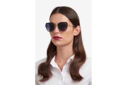 Sunglasses Carolina Herrera HER0238/S 2M2/9O Rund Gold