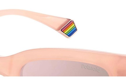 Sonnenbrille Polaroid PLD6213/S/X 35J/JQ Polarized Rechteck Rosa