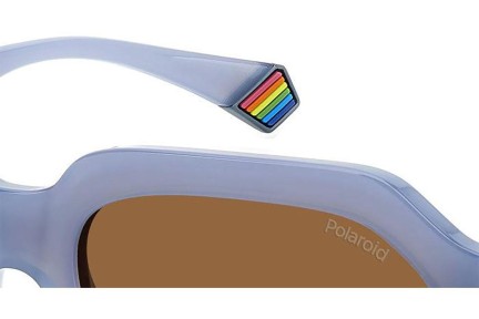 Sonnenbrille Polaroid PLD6212/S/X MVU/HE Polarized Rechteck Blau