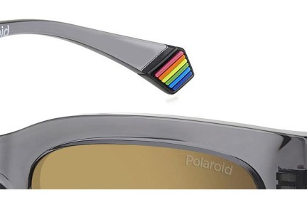 Sonnenbrille Polaroid PLD6213/S/X RIW/LM Polarized Rechteck Grau