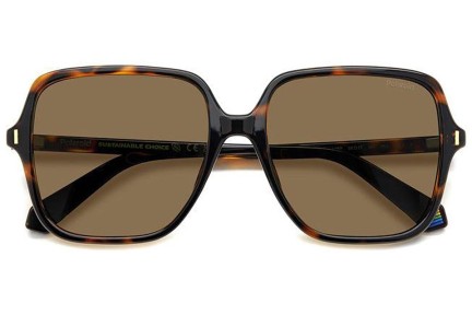 Sonnenbrille Polaroid PLD6219/S 086/SP Polarized Quadratisch Havanna