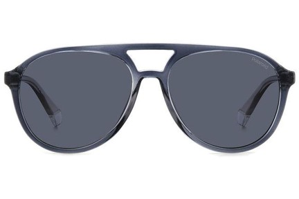 Sonnenbrille Polaroid PLD4162/S 09V/C3 Polarized Pilot Grau