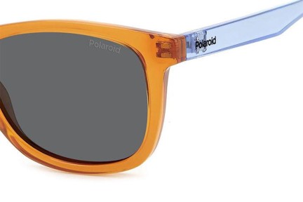 Sunglasses Polaroid Junior PLD8060/S L7Q/M9 Polarized Rechteck Orange