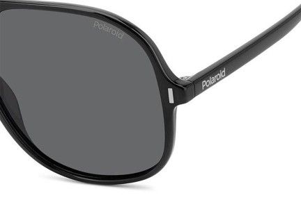 Sonnenbrille Polaroid PLD6217/S 807/M9 Polarized Quadratisch Schwarz