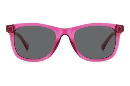 Sonnenbrille Polaroid Junior PLD8060/S MU1/M9 Polarized Rechteck Rosa