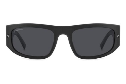 Sunglasses Dsquared2 ICON0016/S 003/IR Rechteck Schwarz