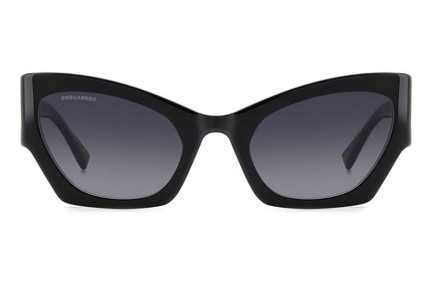 Sunglasses Dsquared2 D20132/S 807/9O Cat Eye Schwarz