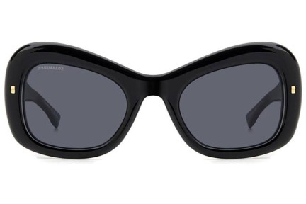 Sonnenbrille Dsquared2 D20137/S 2M2/IR Quadratisch Schwarz