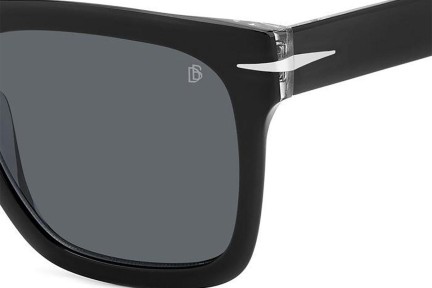 Sunglasses David Beckham DB7000/SFLAT 7C5/IR Rechteck Schwarz