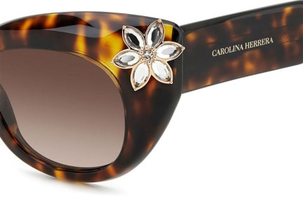 Sunglasses Carolina Herrera HER0215/S 086/HA Cat Eye Havanna