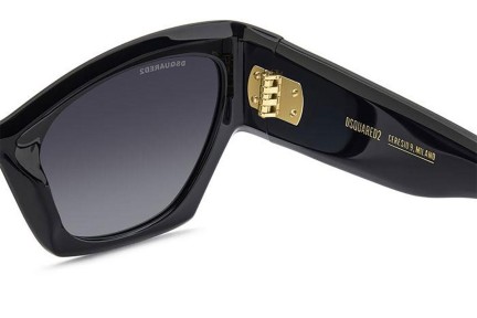 Sunglasses Dsquared2 D20132/S 807/9O Cat Eye Schwarz