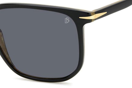 Sunglasses David Beckham DB1141/S 05K/M9 Polarized Rechteck Schwarz