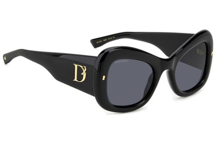 Sunglasses Dsquared2 D20137/S 2M2/IR Quadratisch Schwarz