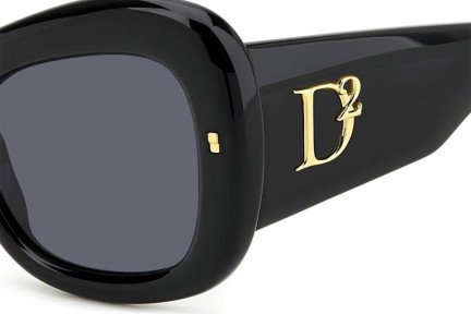 Sonnenbrille Dsquared2 D20137/S 2M2/IR Quadratisch Schwarz