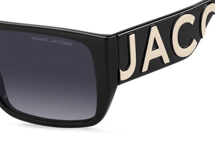 Sunglasses Marc Jacobs MARCLOGO096/S 80S/9O Flat Top Schwarz