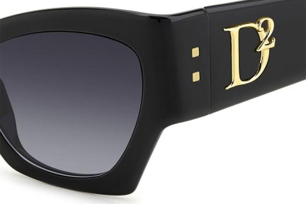 Sunglasses Dsquared2 D20132/S 807/9O Cat Eye Schwarz