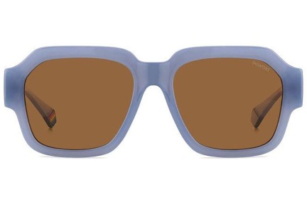 Sonnenbrille Polaroid PLD6212/S/X MVU/HE Polarized Rechteck Blau