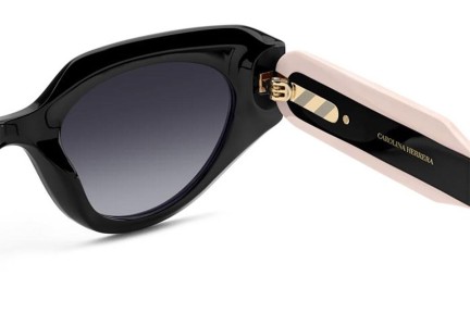 Sunglasses Carolina Herrera HER0221/G/S 3H2/9O Cat Eye Schwarz