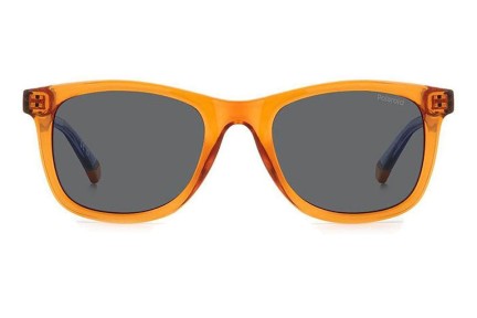 Sunglasses Polaroid Junior PLD8060/S L7Q/M9 Polarized Rechteck Orange