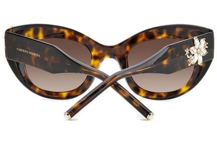 Sunglasses Carolina Herrera HER0215/S 086/HA Cat Eye Havanna