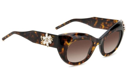 Sonnenbrille Carolina Herrera HER0215/S 086/HA Cat Eye Havanna