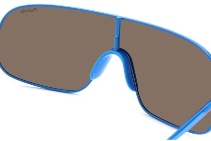 Sonnenbrille Polaroid PLD6222/S MVU/5X Polarized Monoscheibe | Shield Blau