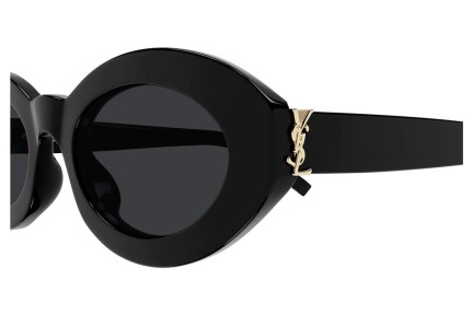 Sunglasses Saint Laurent SLM136 001 Rund Schwarz