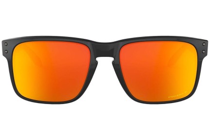 Sonnenbrille Oakley Holbrook OO9102-F1 PRIZM Polarized Quadratisch Schwarz