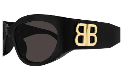 Sunglasses Balenciaga BB0324SK 002 Rund Schwarz