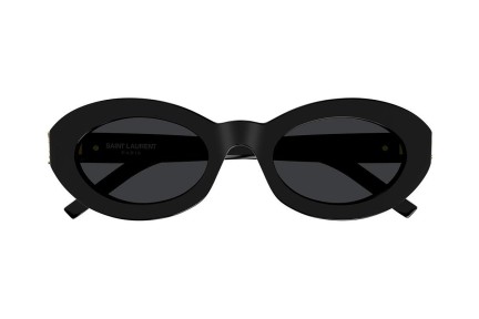 Sunglasses Saint Laurent SLM136 001 Rund Schwarz