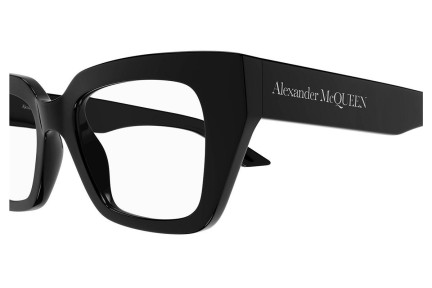 Glasses Alexander McQueen AM0453O 001 Cat Eye Schwarz