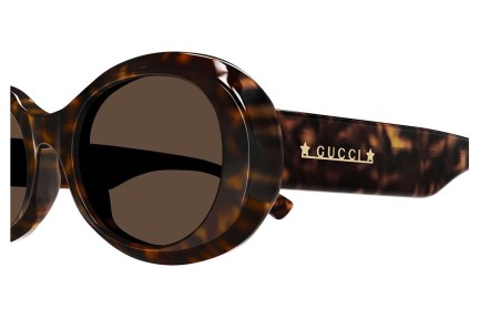 Sonnenbrille Gucci GG1587S 002 Rund Havanna