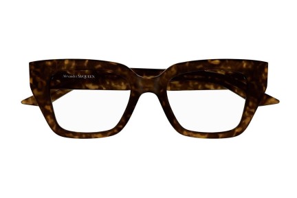 Brillen Alexander McQueen AM0453O 002 Cat Eye Havanna