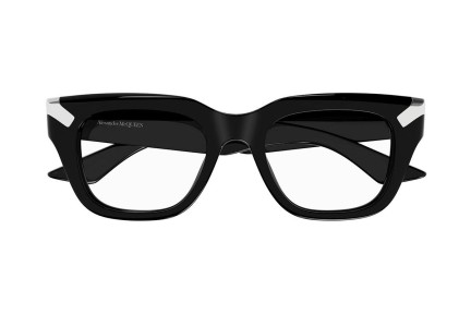 Glasses Alexander McQueen AM0443O 001 Rechteck Schwarz