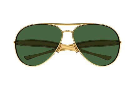 Sunglasses Bottega Veneta BV1305S 001 Pilot Gold