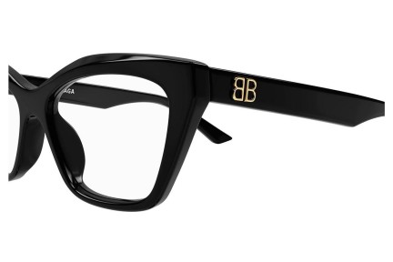 Glasses Balenciaga BB0342O 005 Cat Eye Schwarz