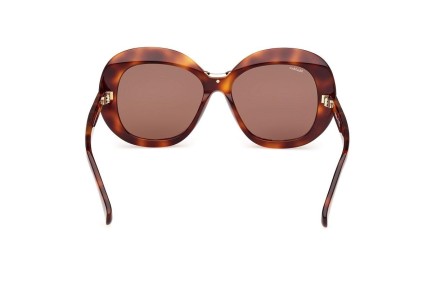 Sonnenbrille Max Mara MM0087 52E Rund Havanna