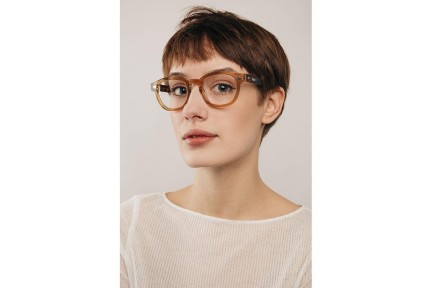 Glasses Kohe by eyerim Adam Yellow Havana Rund Gelb