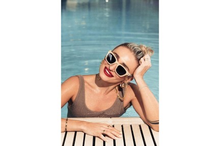 Sunglasses Kohe by eyerim Tatiana Beige x Tatiana Žideková Quadratisch Beige