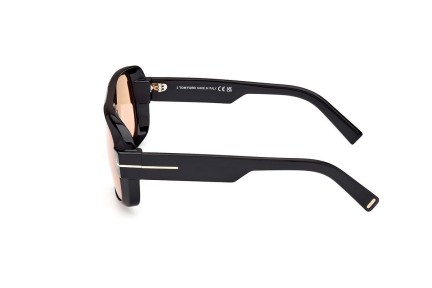 Sonnenbrille Tom Ford FT1101 01E Flat Top Schwarz