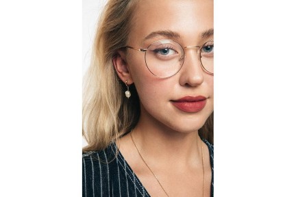 Glasses OiO by eyerim Luna Light Gold Oval Gold