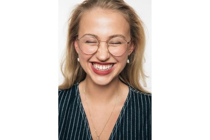 Glasses OiO by eyerim Luna Light Gold Oval Gold