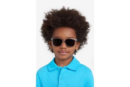 Sonnenbrille Polaroid Junior PLD8058/S KB7/M9 Polarized Rechteck Grau